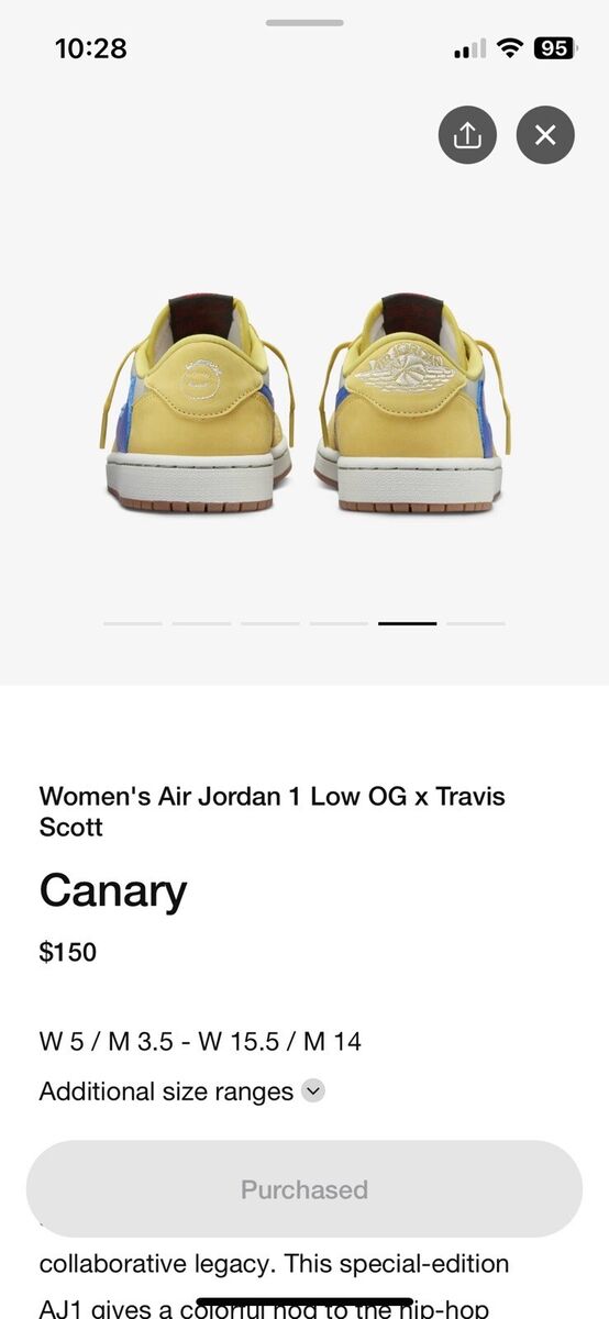 Size 7.5 - Travis Scott x Air Jordan 1 Retro OG SP Low Size 7.5 - Travis Scott x Air Jordan 1 Retro OG SP Low