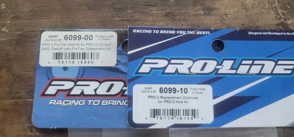 Proline Protrac Axle Kit With Spare Outdrives 6099-00 6099-10 - Image 3 of 3