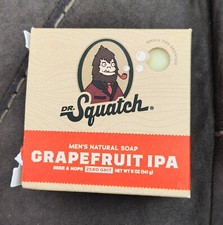 Dr. Squatch Grapefruit IPA Men's Natural Soap 5 oz Bar Beer & Hops Made In USA