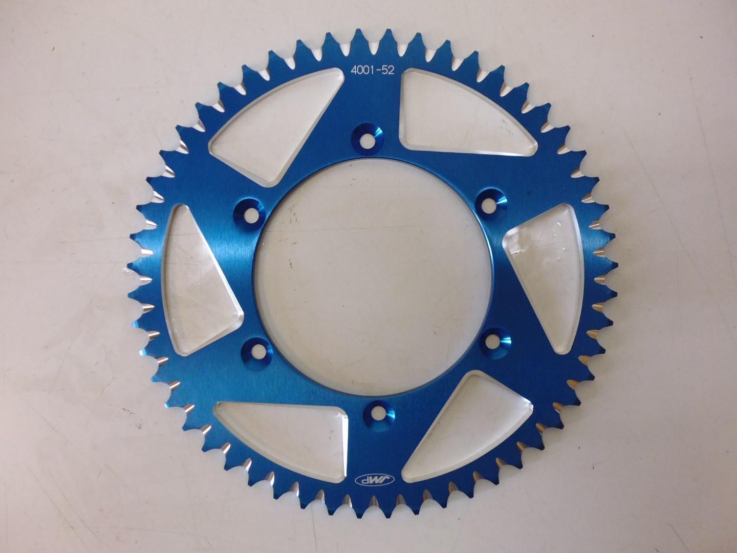 Sprocket 52 Teeth Fits Yamaha Yz 125 Yzf Wrf 250 400 99-17 Blue