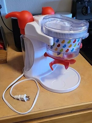 Jelly Belly Electric Dual Ice Shaver (Tested+WORKS) Includes 2 Syrup Pumps