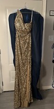 gold sequin prom dress size 6
