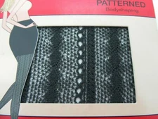 SPANX Size D Charcoal Patterned Body Shaping Tight-End Tights Style 041 NWT