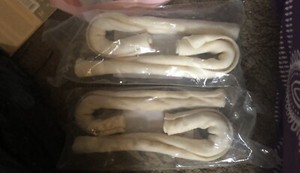 rawhide dog chews large