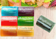 Thai Herbal Loofah Soap Exfoliating Body Scrub Bar Soap Choice of Scent x3 pc