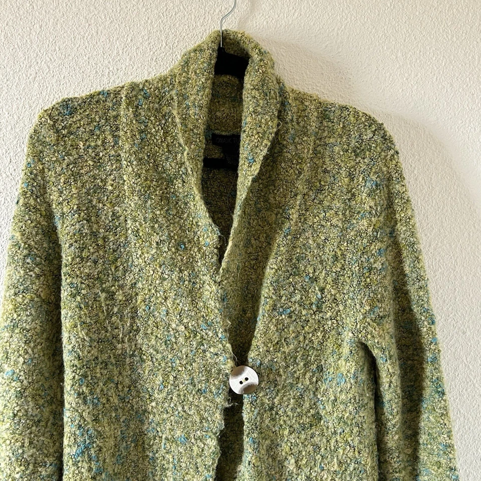 Nomadic Traders Women Popcorn Knit Cadigan Medium Boho Teacher Granny Modest - Image 3 of 4