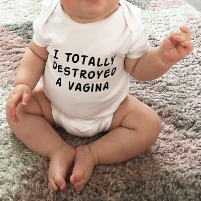 I Destroyed a Vag*na Strampler. Kleinkind, Neugeborene, süß, Body, Baby, lustig