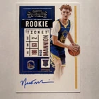 NICO MANNION 2020-21 CONTENDERS ON CARD AUTO ROOKIE TICKET GOLDEN STATE WARRIORS