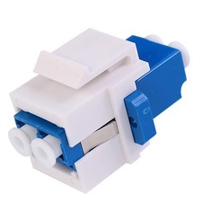 LC to LC F/F Coupler Keystone Jack Duplex UPC Fiber Optic Adapter 6 Pack