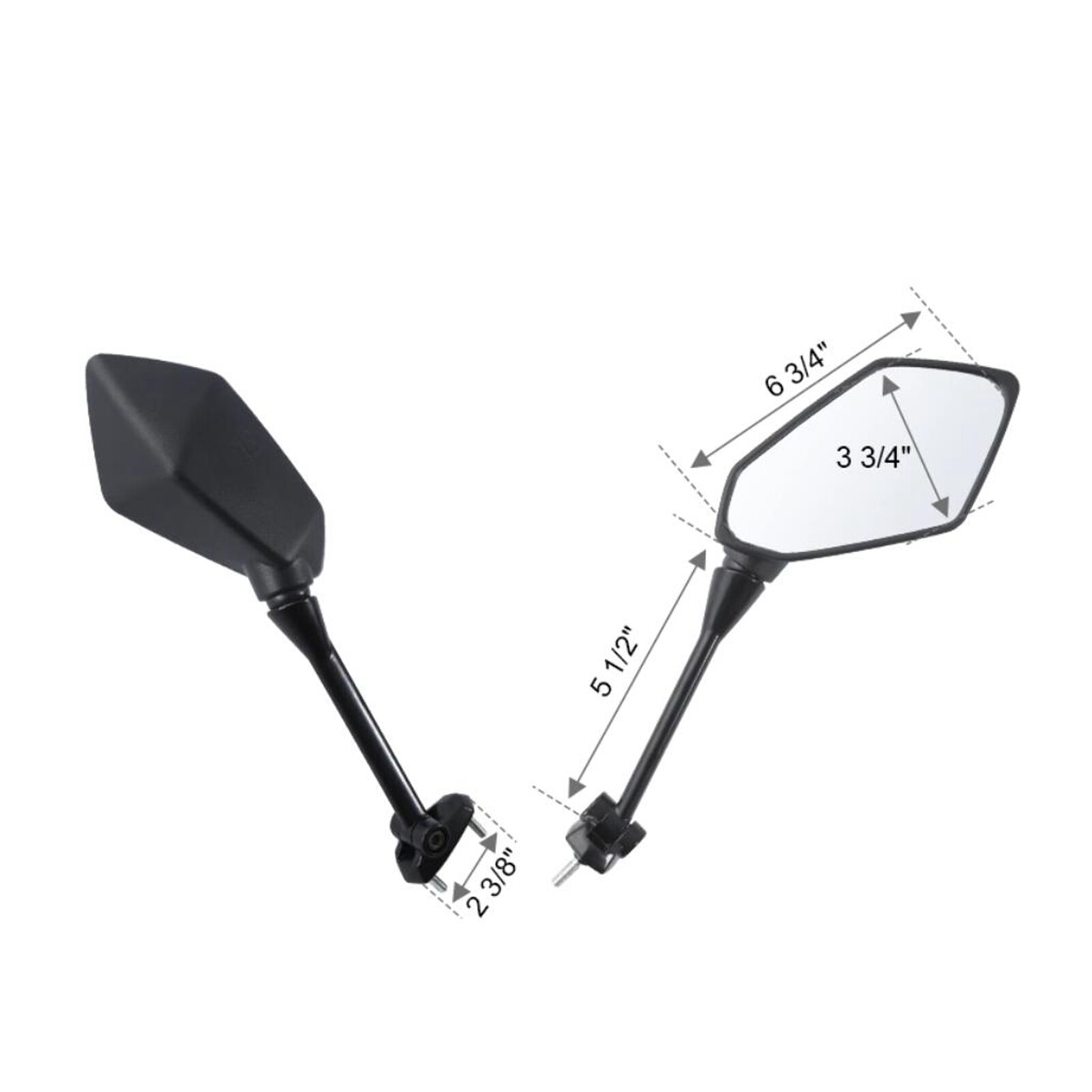 Motorcycle Rear View Side Mirrors Kawasaki NINJA 1000 Z1000SX 650R ER6F