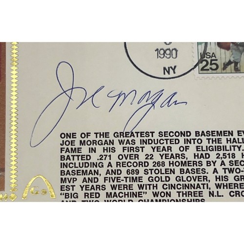 Joe Morgan Signed Cache Cooperstown August 6 1990 JSA COA Autographed - Picture 3 of 7