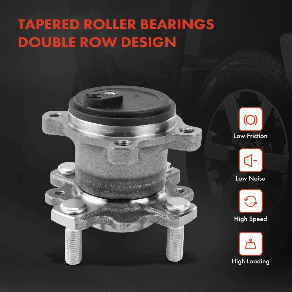 2x Conjunto de buje de cojinete de rueda trasero derecho y derecho para Toyota Yaris iA Yaris Scion iA tracción delantera Foto 3 de 4