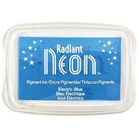 Tsukineko Radiant Neon Ink Pad, Electric Blue, New, Free Shipping Tsukineko Radiant Neon Ink Pad, Electric Blue, New, Free Shipping