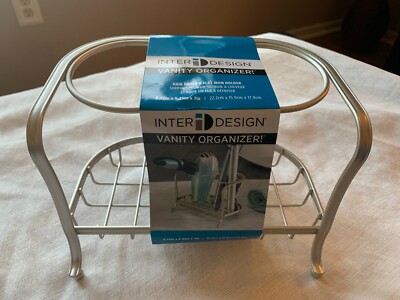 NEW!! INTER DESIGN Vanity Organizer - Color: Brushed Silver