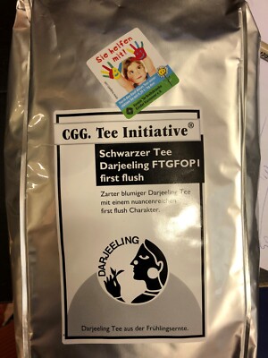 1 kg Darjeeling First Flush Schwarzer Tee Initiative 1A