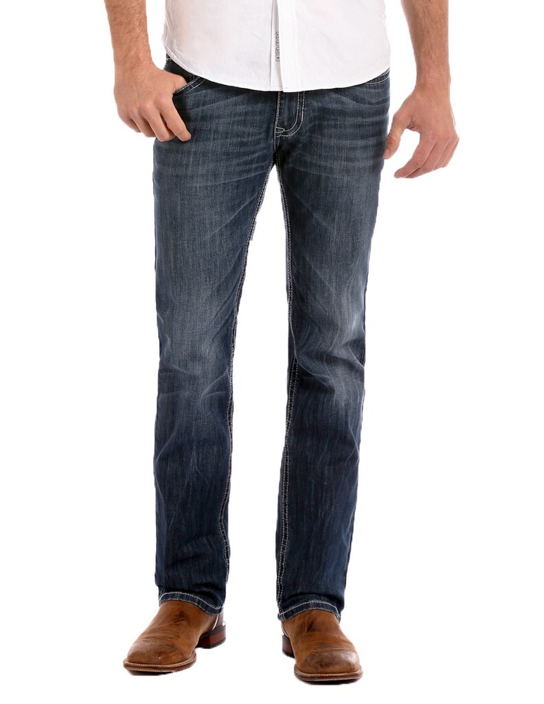 Vintage Rock & Roll Denim Jeans for Men - Revolver 42 Dark Wash M1R3482