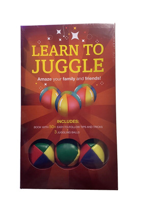 NEW SEALED Learn to Juggle Kit 3 Juggling Balls 50+ Easy to Follow Tips & Tricks
