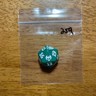 🎲 MTG d20 Spindown 20-sided Life Counter die dice - Kaldheim - KHM - Green 259