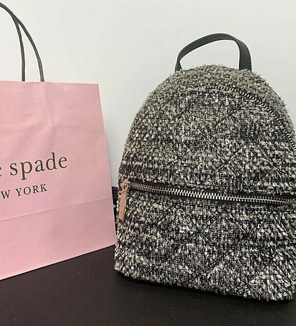 kate spade tweed backpack