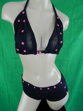 Exotic dancer stripper black two piece bikini dance outfit - dancewear