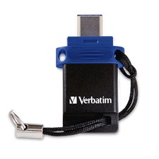 Verbatim 64gb Store 'n' Go Dual Usb 3.0 Flash Drive For Otg Devices - Taa