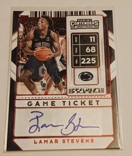 Lamar Stevens Penn State Basketball Panini Red Foil Autograph Auto Rookie Card