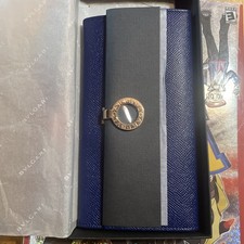 portafoglio bulgari grande con pochette 2 e 10cc blu dalia/dio chiaro