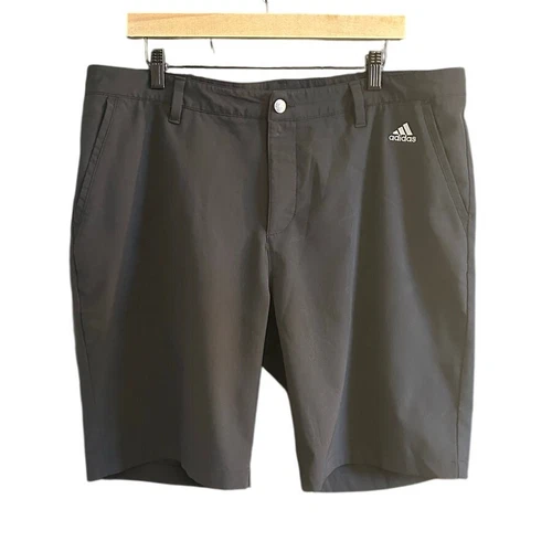 Pantaloncini sportivi Adidas neri flat front performance wear 10" taglia 38