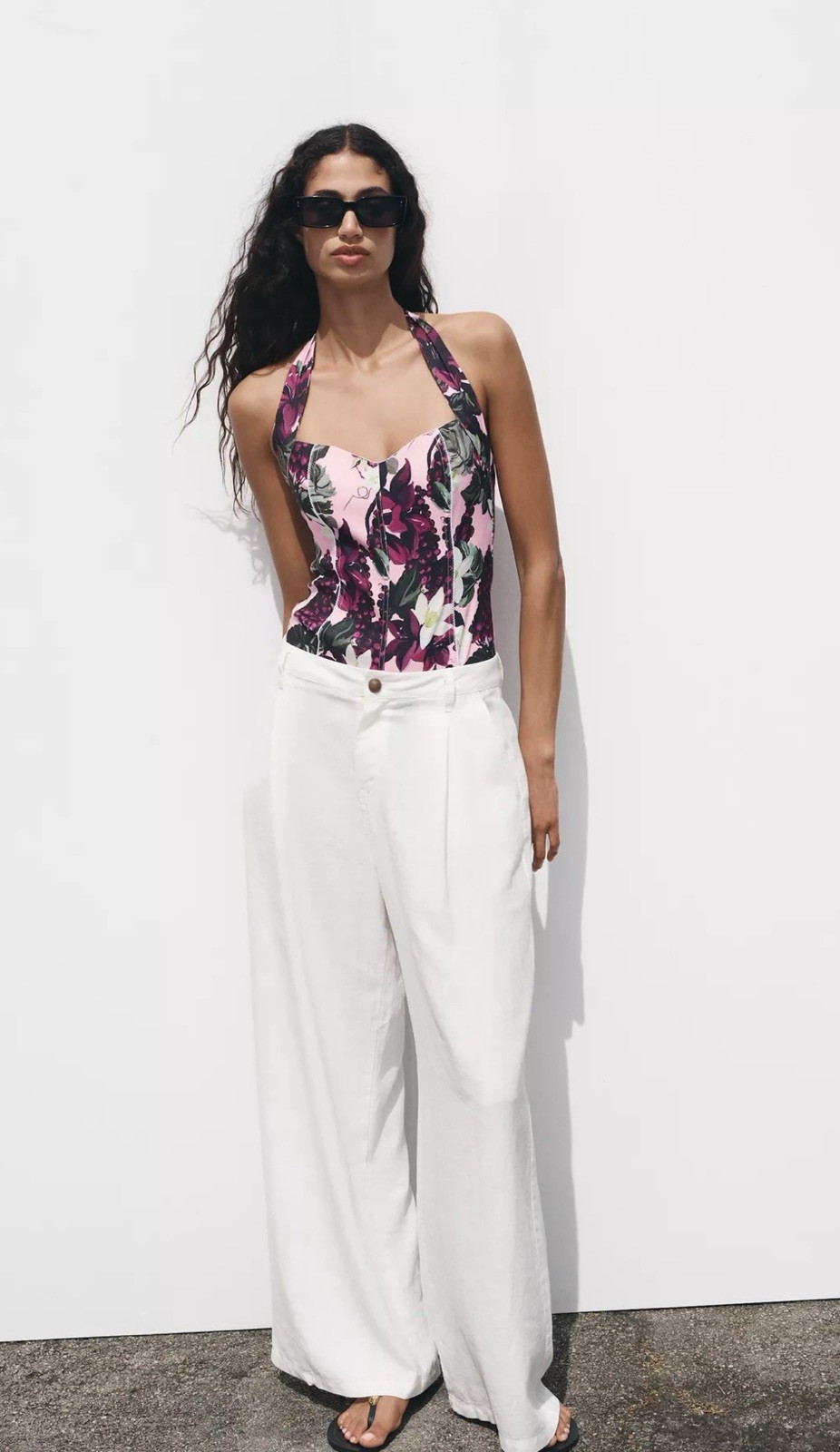BODY HALTER ESTAMPADO ZARA