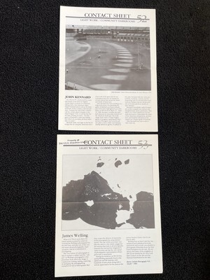 2 Photography Light Work Gallery Contact Sheet #52+53 Issues Art Early Issues E8