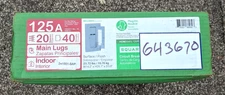 Square D Homeline 125 Amp 20 Space 40 Circuit Main Lug Neutral Load Center