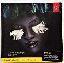 Adobe Photoshop Lightroom 4 Education Edition w/Product Code NEW Sealed