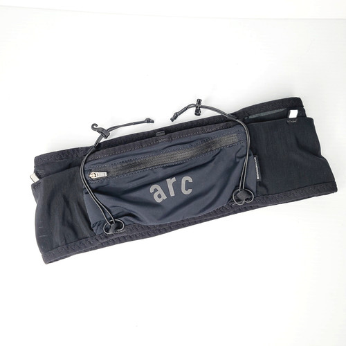 A Running Club Arc Black Distance Running Belt Mesh Band Size 3/ 30 Inch Waist