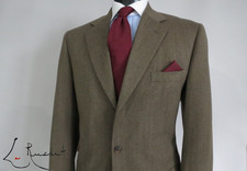 VTG Paul Stuart Union made USA Westgate heavy Thornproof tweed full suit 42 43 L