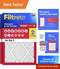 Asthma Allergy-Friendly MERV 11 Air Filters, Reliable 2-Pack for Home Use