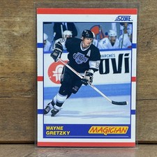 1990-91 Score Hockey Card #338 Wayne Gretzky Los Angeles Kings MAGICIAN