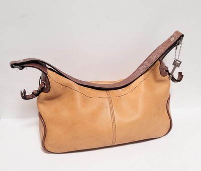 Fossil Light Brown Leather Crossbody Shoulder Bag Purse 