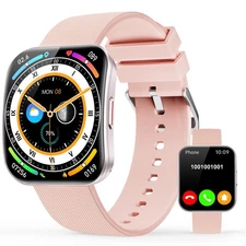 Smart Watch for Men Women, Bluetooth Calls,1.85" HD AMOLED Curved Display Fit...