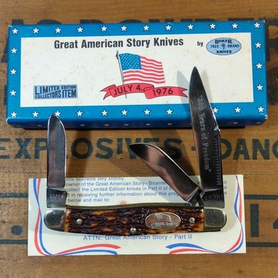 Boker USA Pocket Knife Great American Story ''July 4th 1976'', Original Box 