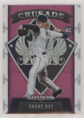 2022 Panini Chronicles Crusade Pink Prizm 26/50 Shane Baz #2 Rookie RC uk2