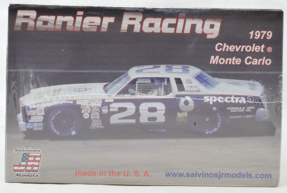 Salvinos JR Models "Spectra" Ranier Racing 1979 Chevy Monte Carlo 1/25 Model Kit