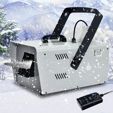 1500W Snow Machine Stage Snowflake Maker Fake Snow Christmas Party Decor +Remote