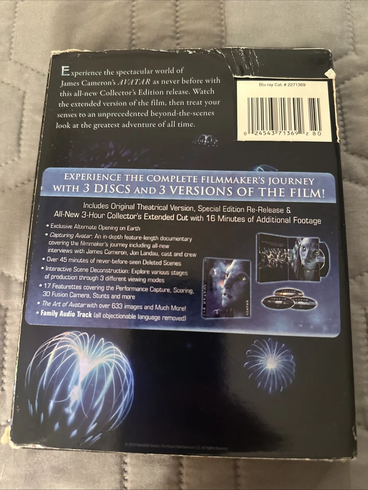 Avatar (DVD, 2010, 3-Disc Set, Extended Collector's Edition) - Image 2 of 4