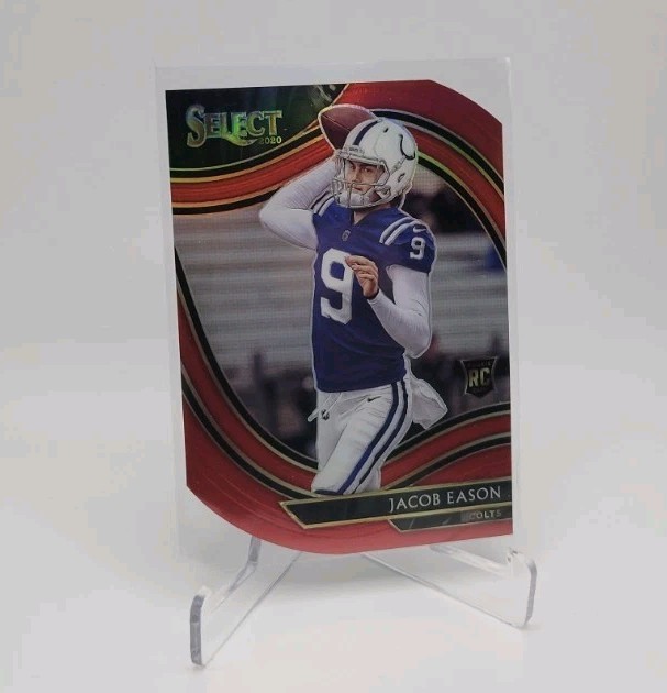 JACOB EASON 2020 Panini Select Field Level Red Prizm Die Cut Rookie #348 COLTS