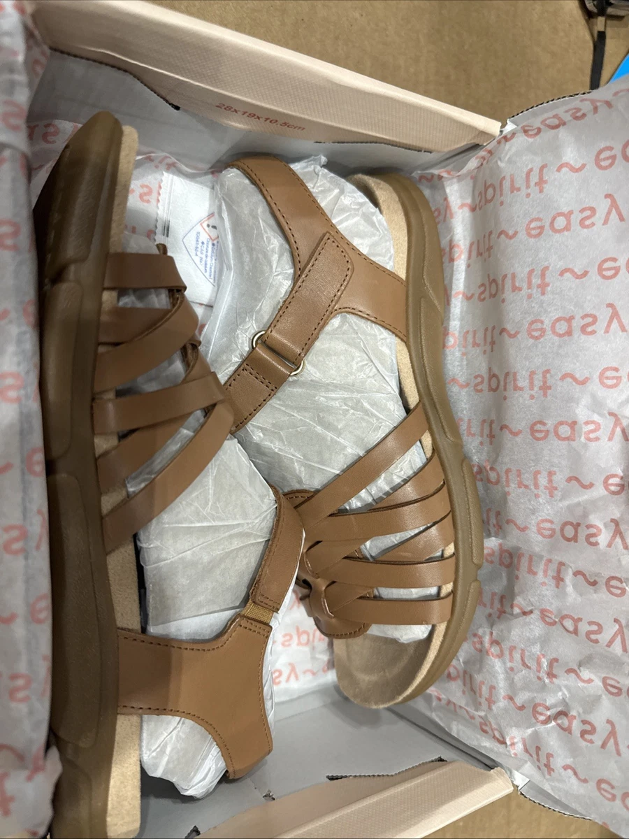 Easy Spirit Mavey, Sandali Bassi Donna, Oro, 40.5 EU Larga