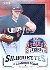 USA Baseball Stars & Stripes #5 Alejandro Toral Silhouettes Jerseys #/99