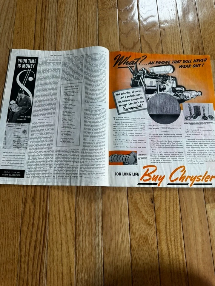 The Saturday Evening Post June 10 1939 Complete Magazine - Agatha Christie - Image 3 of 4