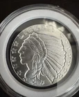 1/2 oz .999 Fine Silver Incuse Indian Round – Liberty Eagle – Golden State Mint
