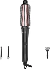 Thermal Brush 1 1/2 Inch Hair Curling Iron, Hot Loose Heated round Brush Curling