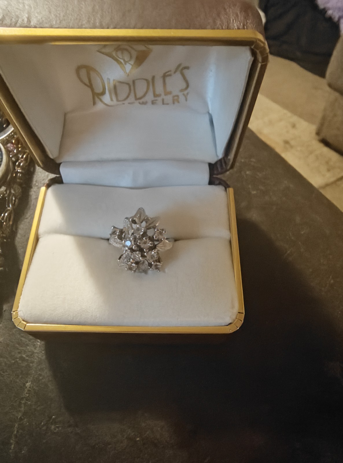 Diamond Cluster Ring - image 1